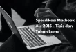 Spesifikasi Macbook Air 2015